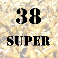 38 Super once fired brass cases for reloading