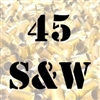 45 S&W Schofield once fired brass cases for reloading