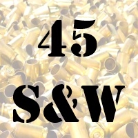 45 S&W Schofield once fired brass cases for reloading
