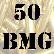 50 BMG once fired brass cases for reloading