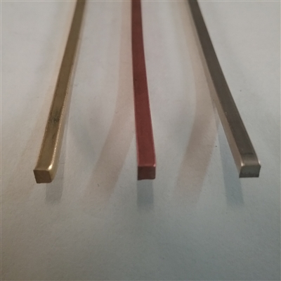 NICKEL SILVER SOFT SQUARE WIRE     1/8 .125