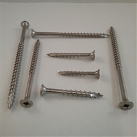 STAINLESS DECK SCREW  #6 X 1-1/4" Square