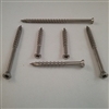 STAINLESS DECK SCREW  #7 X 1"  Trim Head Square