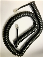 1016-4-14-BLK - PHYCO - Coiled Line Cord, Voice 4C 14.0 Black