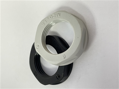 1143M20 - CEMBRE -   Grey RAL 7035, Metric Lock Nut with Collar, 3005225, Box/100