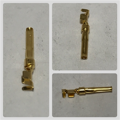 17RR-D1F-01-100 - AMPHENOL - 1 Position 20-24 AWG Crimp Female Socket Gold D-Sub Contact (17RRD1F01100)