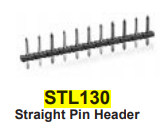 30.355 - ALTECH - STL130-5, Straight Pin Header Std Pkg/50
