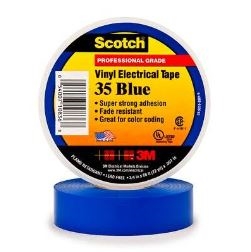 35 BLUE - 3M - ScotchÂ® Vinyl Blue Electrical Tape 35, 3/4"x66'