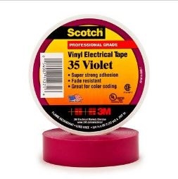 35 VIOLET - 3M - ScotchÂ® Vinyl Violet Electrical Tape 35, 3/4"x66'