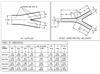 381A301-71/42-0 - TE/RAYCHEM -  Polyolefin Heat Shrink Boot, Adhesive, Transition - Breakout, 2:1 (Y) Black