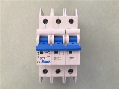 3CU3L - ALTECH - 3.0A,MCB,CCHAR,3POLE, 480Y/277VAC,UL489