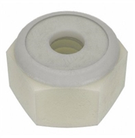 4AGF4 - #6-32 Self Threading Lock Nut, Plain Nylon, Right Hand, IFI, (AKA 0700632LN) PKG/25