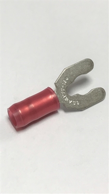 52930-0 - TYCO / AMP - RED SHORT SPRING SPADE, #8 PIDG, WIRE SIZE: 22-16 AWG