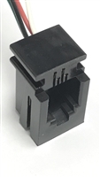 616-P-BLK - PHYco - Black modular connector with 3" leads
