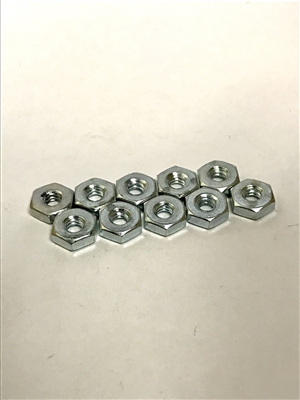 6CHNTZZ - 6-32 HX NUT STL ZN Clear