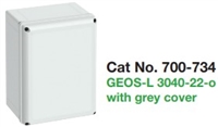 700-734 - ALTECH/Spelsberg - GEOS-L 3040-22-o  Enclosure; 300x400x226mm, Polycarb, Gray, Pkg/1