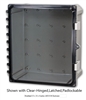 AH10106C - ATTABOX - Heartland Polycarbonate Enclosure 10 x 10 x 6 inches with Clear Cover-Hinged,Latched,Padlockable