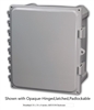 AH884 - ATTABOX - Heartland Polycarbonate Enclosure 8 x 8 x 4 inches with Opaque Cover-Hinged,Latched,Padlockable