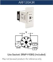 ARF120A3R - Macromatic - Duplex Alternating Relay, 10 Amp, 120VAC, DPDT, 8 pin, selector switch, cross wired, flange mount