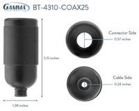BT-4310-COAX25 - GAMMA - Weatherproof silicone boot for 4.3-10 connectors to 1/4â€³ coax, Pkg/100