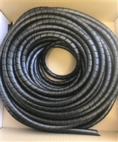 E12SSG-B - Pigs Tail USA - 1/2" Black Pigs Tail (100' per Box)