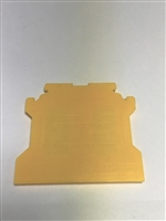 EPCGT4U/Y - Altech - End Plate, yellow, use with DIN Term Blk CGT4U (50 PK)