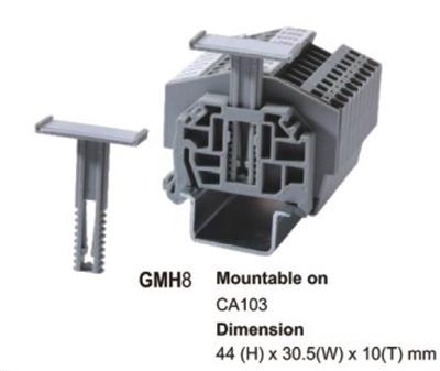 GMH8 - ALTECH - Group Marker, DIN Term Blks, 10mm wide, use with CA103