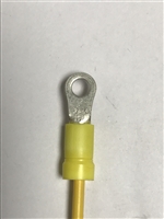 PV10-8R-D - PANDUIT - Ring Terminal, vinyl insulated, 12 - 10 AWG, #8 stud size, funnel entry