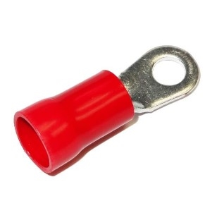 R3504BF - HOLLINGSWORTH - Ring 8 Gauge #10 Stud FIT Flared Brazed Vinyl Insulation Red