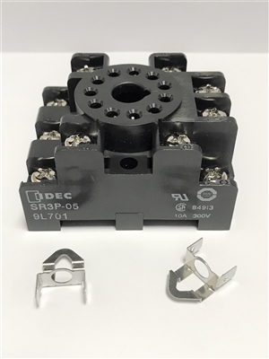 SR3P-05 - IDEC - Socket, 11-Pin Round, Hi-Density, Surface/DIN Mount, 10A/300V Max