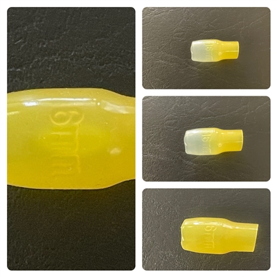 STC-16Y - JEONO - YELLOW,  PVC THERMO CAPS, RING LUG, RING, 6AWG (MTC-14/16Y)