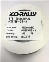 STS-20 Natural - iCO-Rally - PTFE Standard Wall Teflon Tubing - MIL-I-22129C