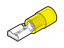 YPF-250FD - Cembre - Yellow 12-10AWG cable lug - polycarbonate insulated terminals, partially reinforced with copper sleeve, (2059800), Bag/100