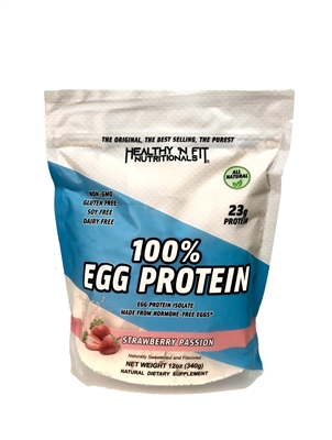 100% Egg Protein Strawberry Flavor 12Oz.