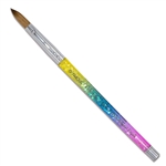 #10 100% Kolinsky Nail Brush (Aqua Rainbow)