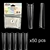 2XL COFFIN "No C Curve" Nail Tips CLEAR (REFILLS) #1