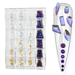 Crystal Box  & Shapes (Clear Purple)