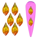 2205 Swarovski FLAME (Fire Opal) 10mm 6pcs