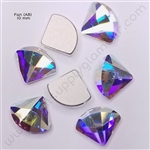 2714 Swarovski Fan (AB) 10 mm 2 pcs