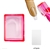 Clear Pink Square Stamper