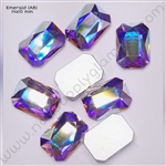 2602 Swarovski Emerald (AB) 14x10 mm 2pcs