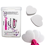 HEART LINT-FREE Nail Wipes (white) 200 pcs