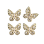 Butterfly Metal Nail Charms 2pcs #128