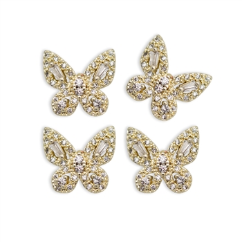 Butterfly Metal Nail Charms 2pcs #128