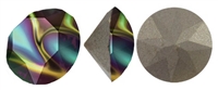 108829RNBWDK - Swarovski Crystal 6.2mm Chaton Crystals - Rainbow Dark Foiled - 1 Chaton