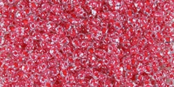 Miyuki 10/0 Triangle Beads 10 Grams 10TR1111 ICL Clear/Red