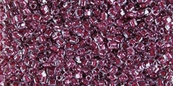 Miyuki 10/0 Triangle Beads 10 Grams 10TR1118 ICL Clear/Burgundy