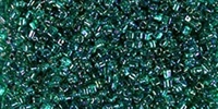 Miyuki 10/0 Triangle Beads 10 Grams 10TR1159 TR Medium Green
