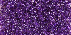 Miyuki 10/0 Triangle Beads 10 Grams 10TR1835 ICL Lt Purple/Dark Purple