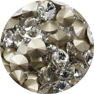 112239CRY - Swarovski Crystal 8mm Chaton Crystals - Crystal - 1 Chaton